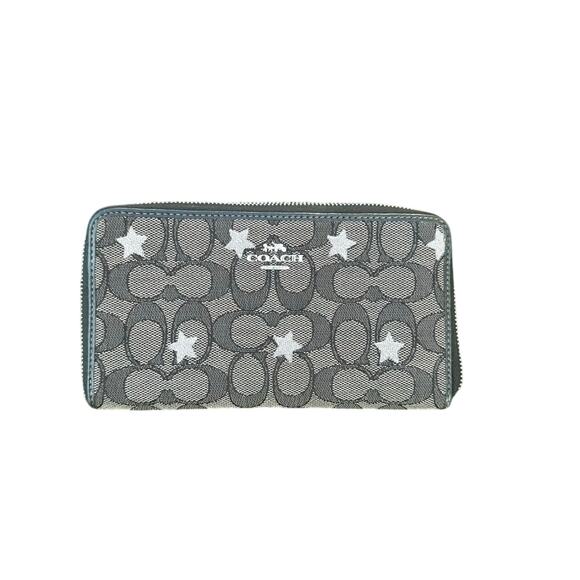 Coach Dempsey Large Phone Wallet In Signature Jacquard With Star Embroidery - Picture 1 of 16